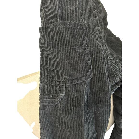 VTG Oshkosh B‘Gosh Black Corduroy Carpenter Vestback Overalls Size 12 Months - Picture 11 of 13